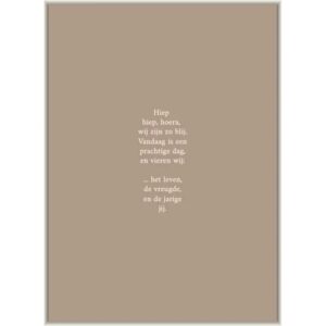 Enkele kaart - Hiep, hiep, hoera