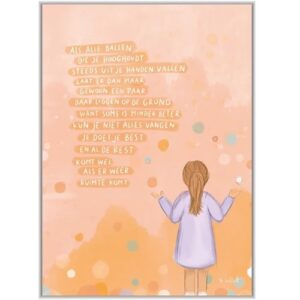 Enkele kaart - Als alle ballen die je hoog houdt