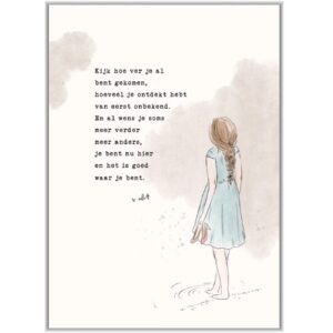 Enkele kaart - Kijk hoe ver je al bent gekomen