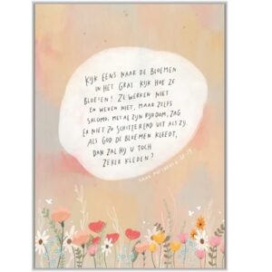 Enkele kaart - Kijk eens naar de bloemen