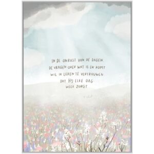 Enkele kaart - In de onrust van de dagen