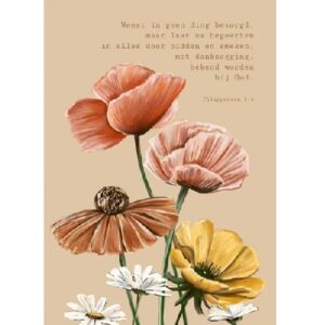 Enkele kaart - Wees in geen ding bezorgt