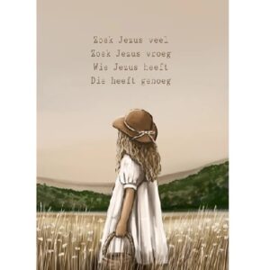 Enkele kaart - Zoek Jezus veel (meisje)