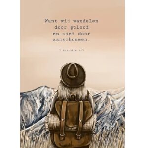 Enkele kaart - Want wij wandelen door geloof