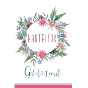 Wenskaart - Hartelijk gefeliciteerd