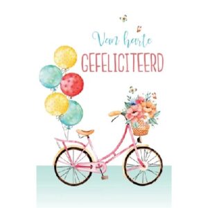 Wenskaart - Van harte gefeliciteerd