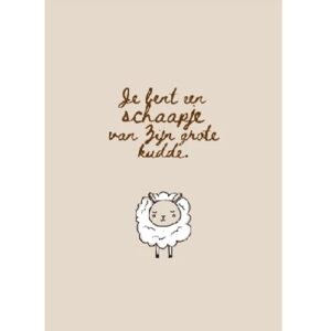 Enkele kaart - Je bent een schaapje van Zijn grote kudde