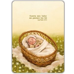 Enkele kaart - Hoera een baby