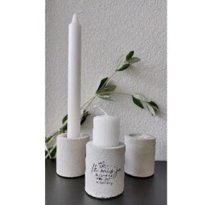 Kaarsenstandaard rustiek – Ik mis je…