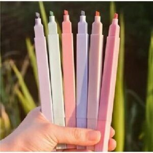 highlighter set - 6 pastel kleuren