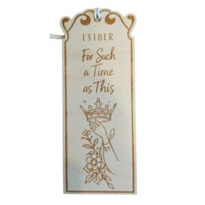 Boekenlegger hout vrouwen uit de Bijbel - Esther