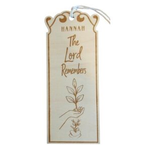 Boekenlegger hout vrouwen uit de Bijbel - Hannah