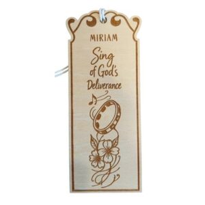 Boekenlegger hout vrouwen uit de Bijbel - Mariam