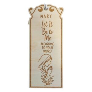 Boekenlegger hout vrouwen uit de Bijbel - Mary