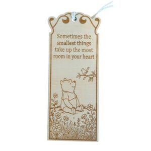 Boekenlegger hout Winnie de Pooh - Sometimes the smallest things