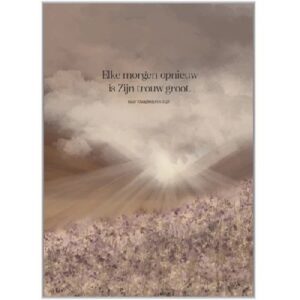 A4 Poster - Elke morgen opnieuw