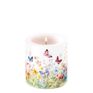 Kaars klein - Butterflies in field