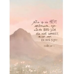 Enkele kaart - Wie op de Heere vertrouwen