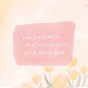 Enkele kaart - Even een kaartje