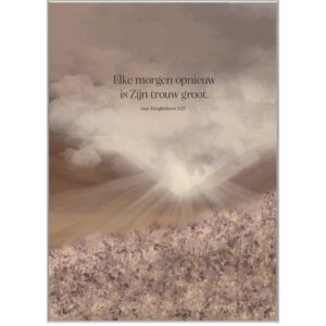 A5 Poster - Elke morgen opnieuw